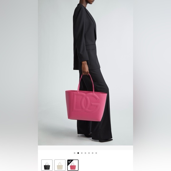 Dolce & Gabbana Handbags - Authentic- Dolce & Gabbana Pink Leather Tote, make me an offer